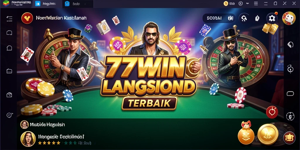 Screenshot gameplay Live Casino 77WIN yang mengasyikkan dan interaktif.