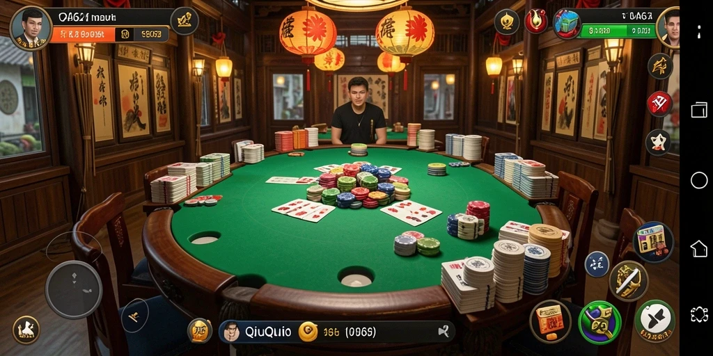 Screenshot AA62 menampilkan gameplay QiuQiu yang seru.