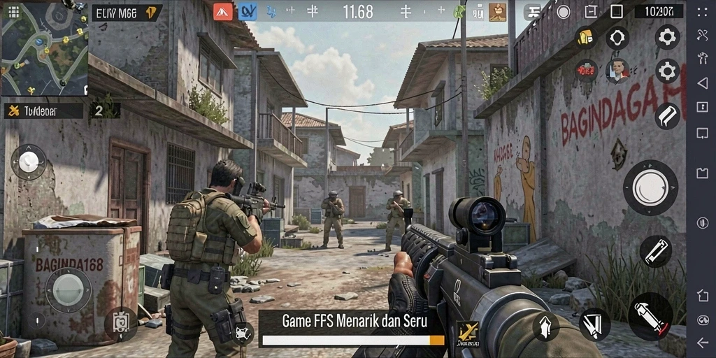 Tampilan gameplay menegangkan di BAGINDA168.