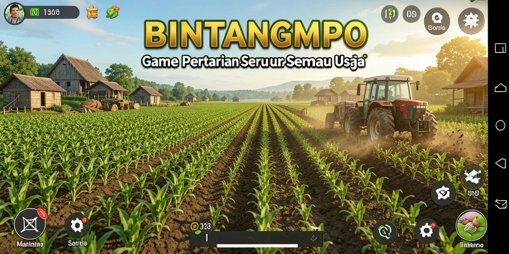 Gameplay BINTANGMPO menampakkan aksi bertani yang menyenangkan dengan grafik menawan.