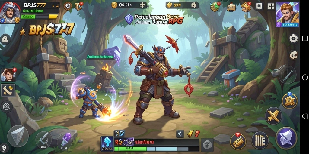 Tampilan gameplay menarik dari BPJS777 saat menjelajahi dunia RPG.
