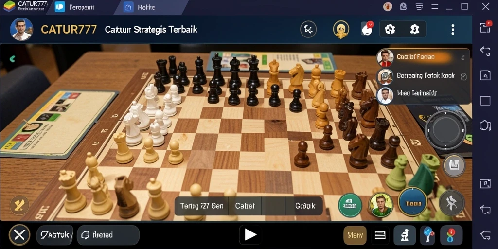 Tampilan gameplay catur yang menarik dan strategis dari CATUR777.