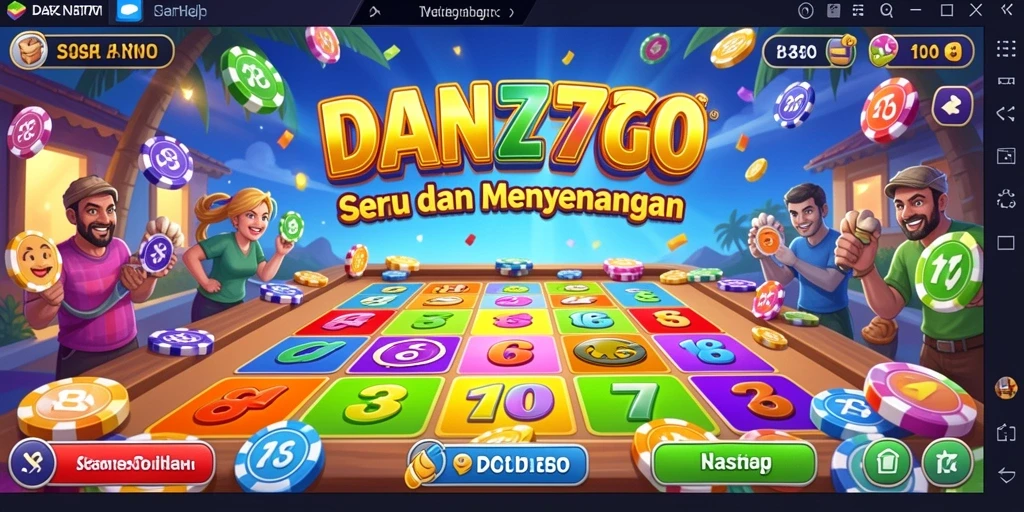 Tampilan gameplay Bingo seru di DAN777.