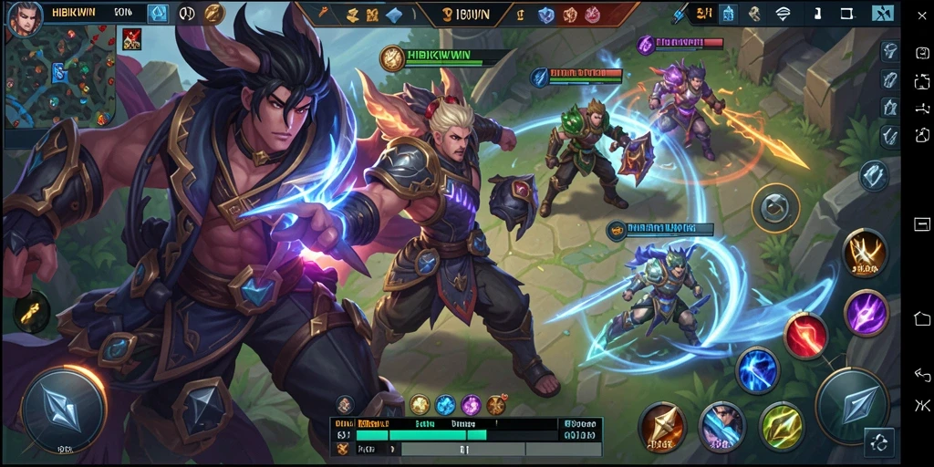 Tampilan menarik dari gameplay HIBIKIWIN yang memukau.