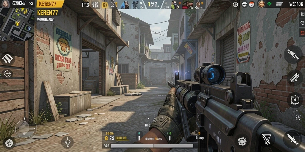 Screenshot gameplay KEREN77 dengan grafis yang memukau dan aksi intens.