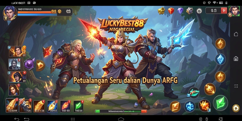 Tampilan gameplay menarik dari LUCKYBEST88 menunjukkan pertempuran seru.