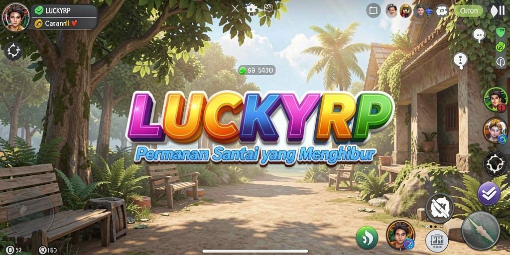 Tampilan menarik dari gameplay <strong>LUCKYRP</strong> yang santai dan menghibur.