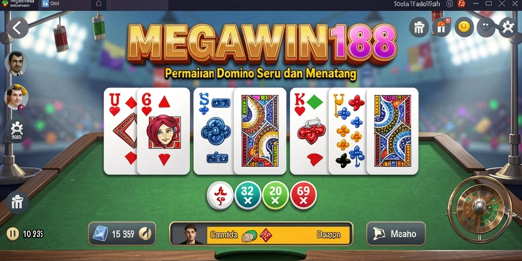 Gameplay seru dalam permainan Domino MEGAWIN188.