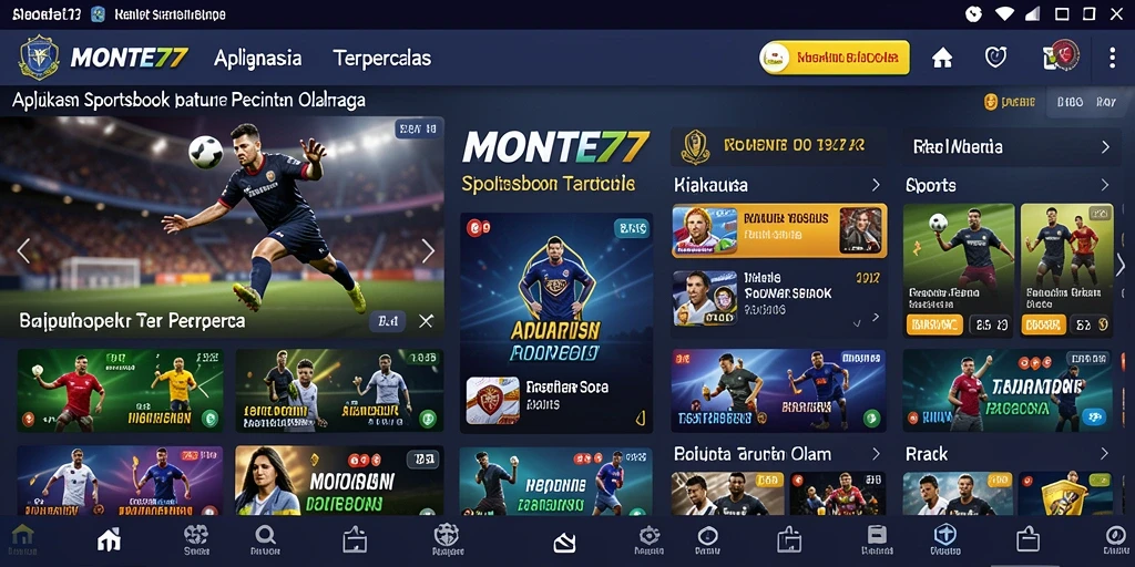 Screenshot gameplay MONTE77 menampilkan tampilan taruhan olahraga yang dinamis.