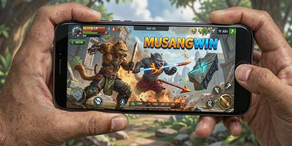 Screenshot dari gameplay seru MUSANGWIN yang penuh aksi.