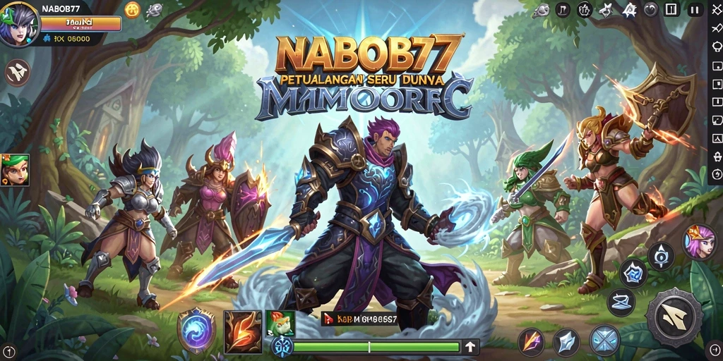 Tangkapan layar menunjukkan pertempuran epik dalam <strong>NABOB77</strong>.