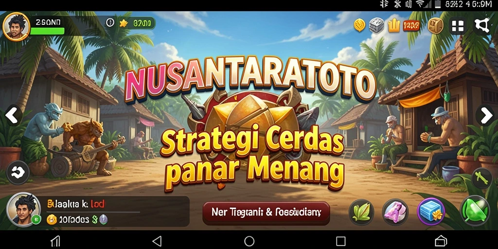 Tampilan gameplay menegangkan dalam NUSANTARATOTO.