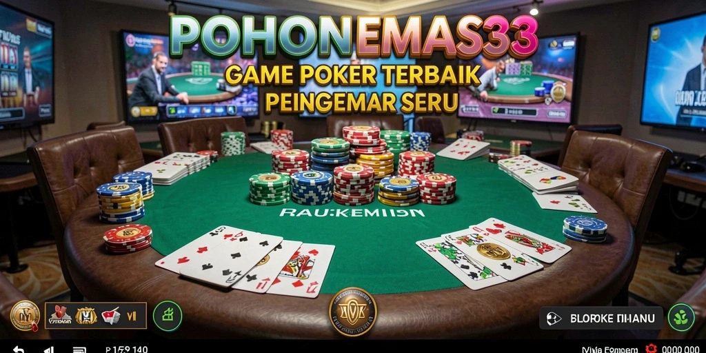 Gameplay seru dalam aplikasi Poker POHONEMAS33.