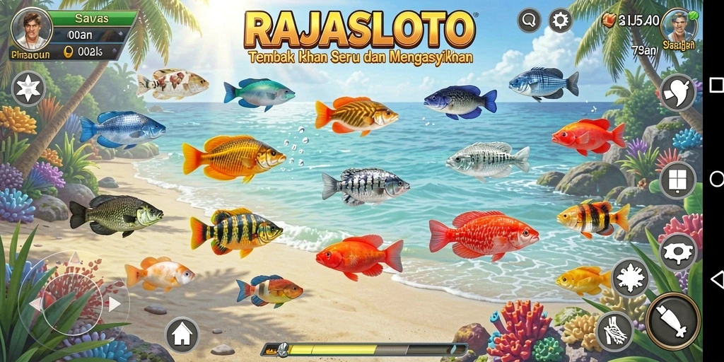 Tampilan gameplay Tembak Ikan yang seru dan menantang.