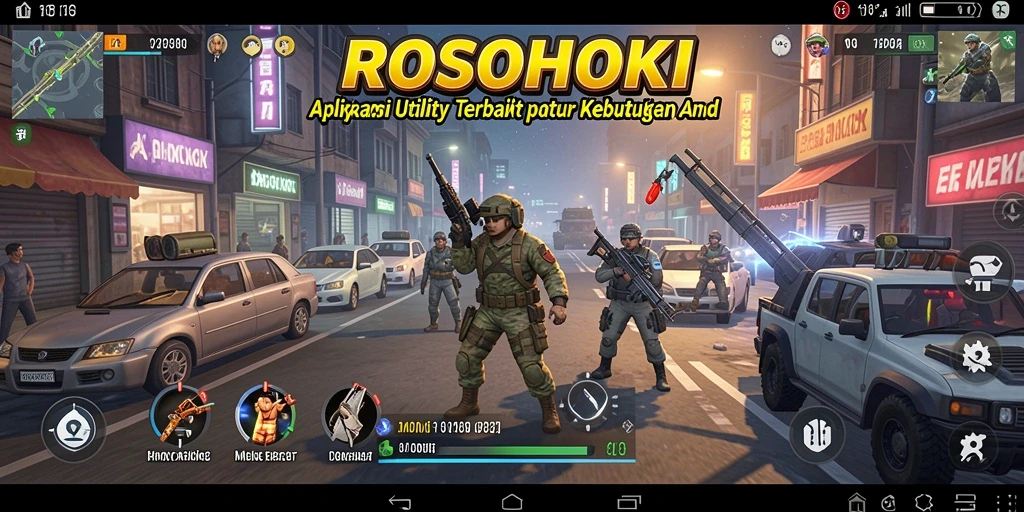 Screenshot aplikasi ROSOHOKI yang menunjukkan fitur utilitas terbaik.