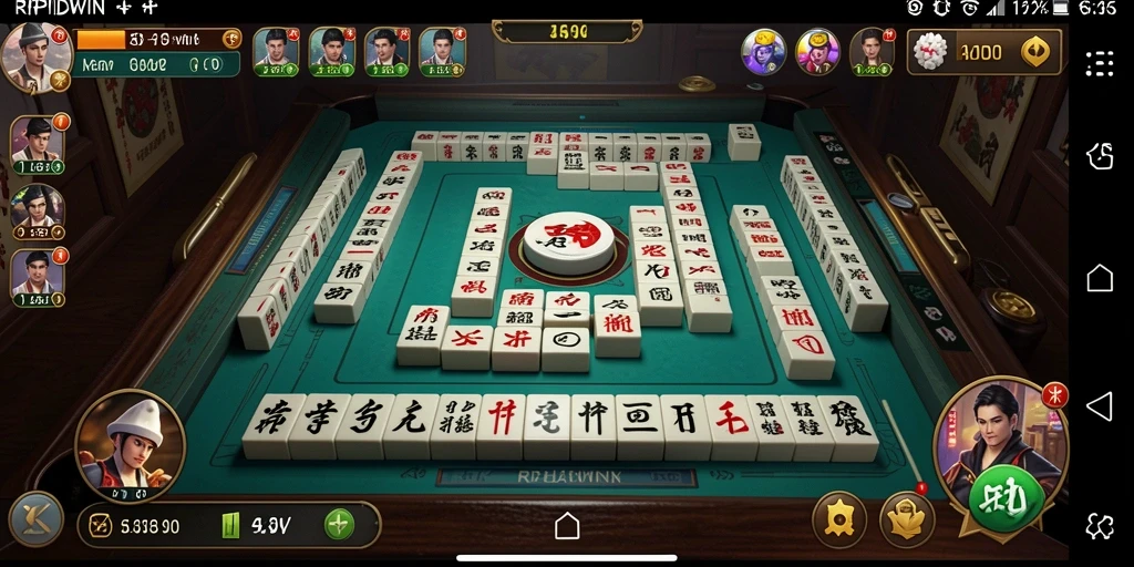 Tangkapan layar RPIDWIN menampilkan gameplay menarik Mahjong.