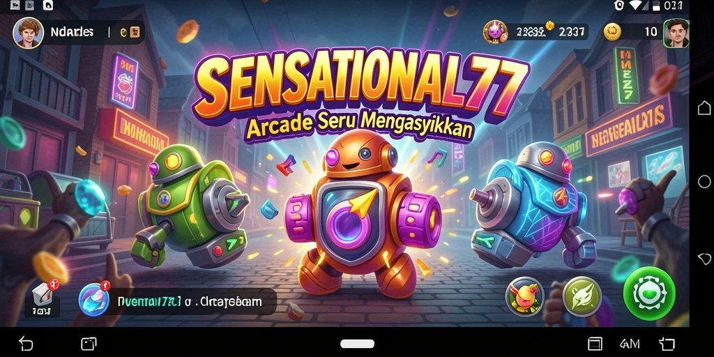 Screenshot gameplay SENSATIONAL77 menampilkan aksi seru dan penuh warna.