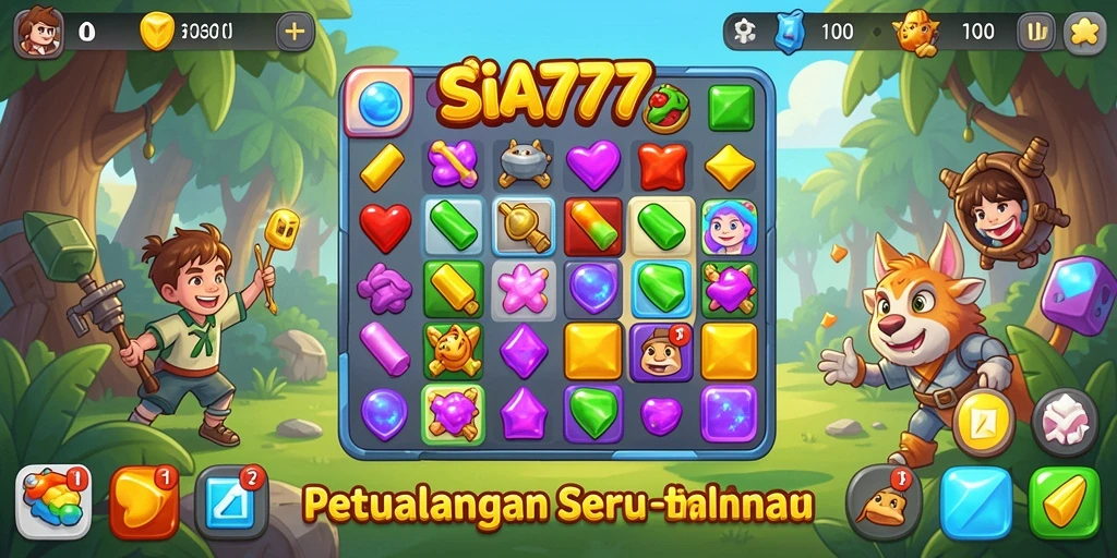 Tampilan gameplay seru SIA777 dengan berbagai kombinasi warna yang menakjubkan.