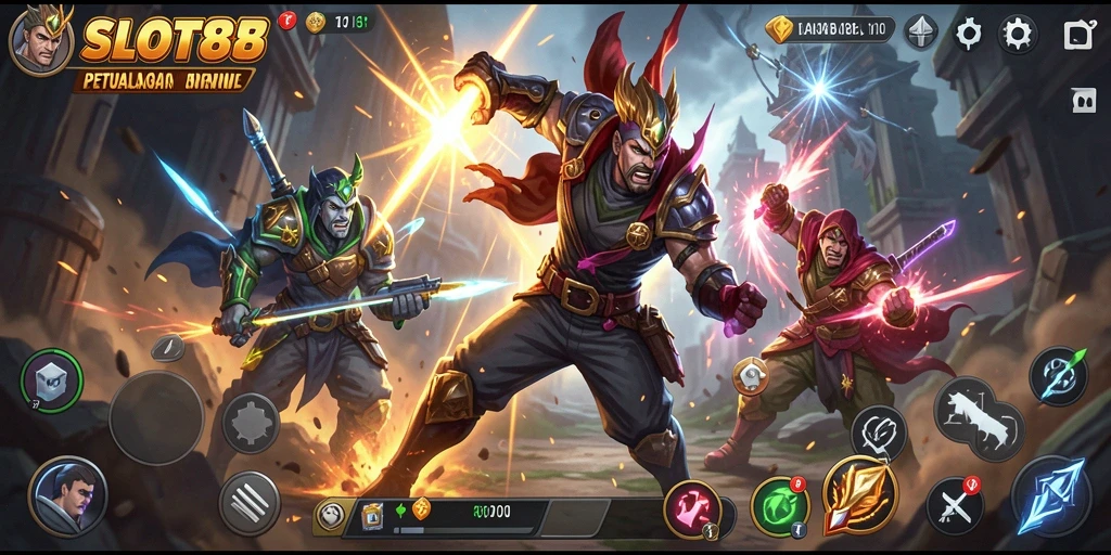 Tampilan gameplay SLOT88 yang seru dan dinamis.