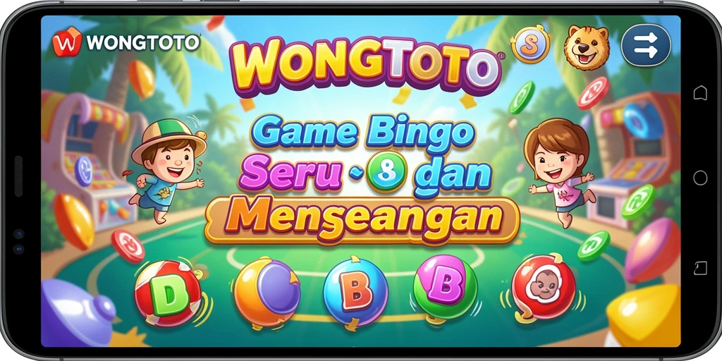 Tampilan gameplay seru dalam WONGTOTO dengan suasana Bingo yang menyenangkan.